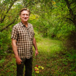 Bill Pullman at his childhood orchard in upstate New York.